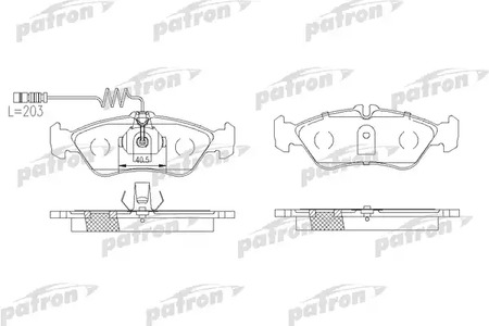 PBP1045 PATRON Тормозные колодки