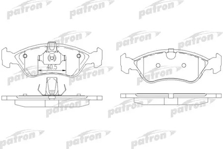 PBP1067 PATRON Колодки тормозные дисковые