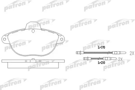 PBP1069 PATRON Тормозные колодки