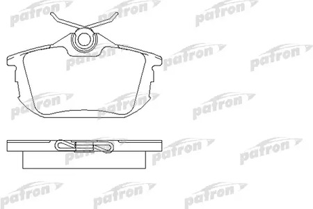 PBP1095 PATRON Тормозные колодки