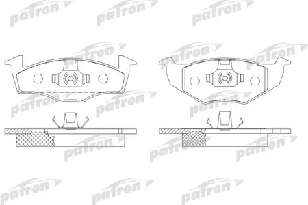 PBP1101 PATRON Колодки тормозные дисковые