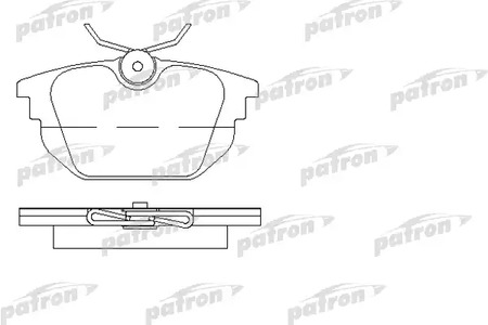 PBP1113 PATRON Тормозные колодки