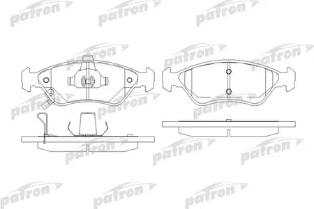 PBP1125 PATRON Тормозные колодки