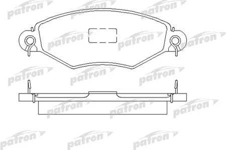 PBP1135 PATRON Колодки тормозные дисковые