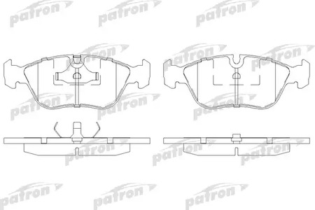 Колодки тормозные дисковые PATRON PBP1285