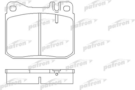 PBP129 PATRON Колодки тормозные дисковые