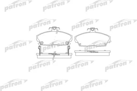 PBP1291 PATRON Колодки тормозные дисковые