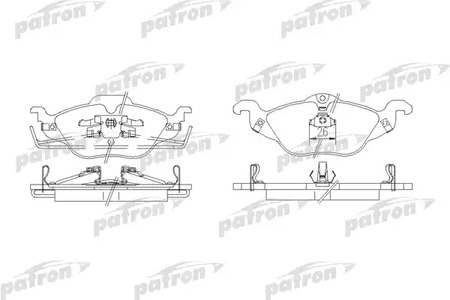 PBP1293 PATRON Колодки тормозные дисковые