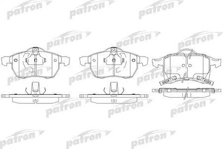 PBP1295 PATRON Колодки тормозные дисковые