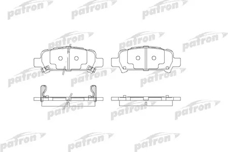 PBP1333 PATRON Тормозные колодки
