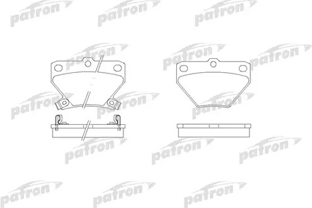PBP1395 PATRON Тормозные колодки