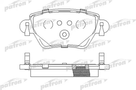 PBP1416 PATRON Тормозные колодки