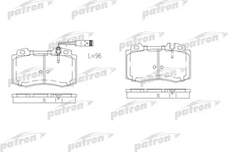 PBP1426 PATRON Тормозные колодки