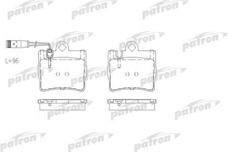 Тормозные колодки PATRON PBP1427