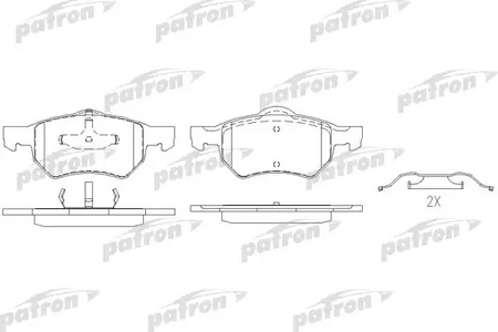 Тормозные колодки PATRON PBP1474