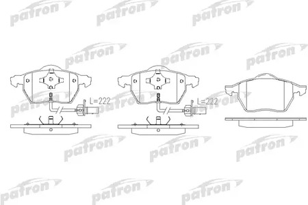 PBP1495 PATRON Тормозные колодки