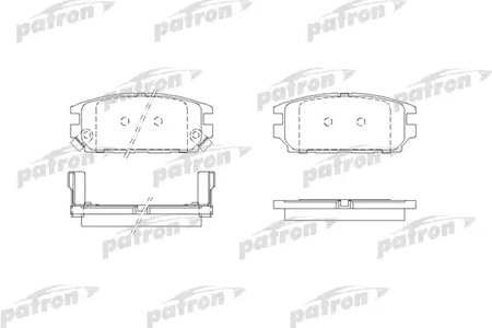 PBP1507 PATRON Колодки тормозные дисковые