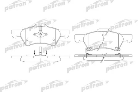 PBP1510 PATRON Тормозные колодки