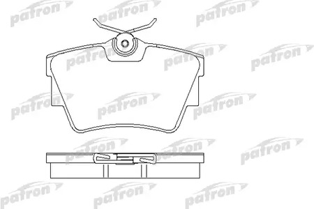 PBP1516 PATRON Тормозные колодки