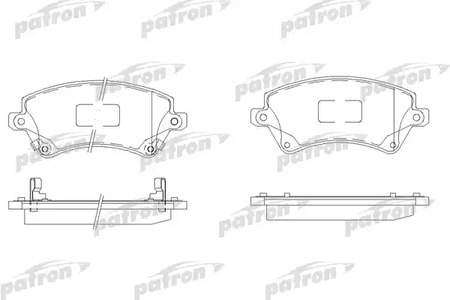 PBP1573 PATRON Колодки тормозные дисковые