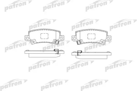 PBP1574 PATRON Тормозные колодки