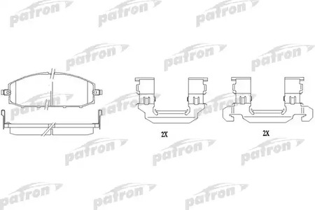 PBP1577 PATRON Тормозные колодки