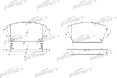 PBP1580 PATRON Тормозные колодки