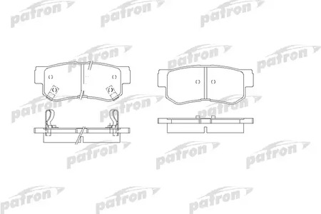 PBP1606 PATRON Тормозные колодки