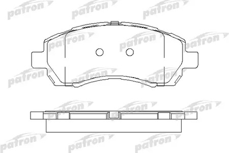 PBP1612 PATRON Колодки тормозные дисковые