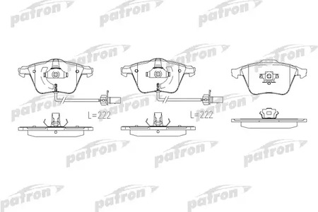 PBP1629 PATRON Тормозные колодки