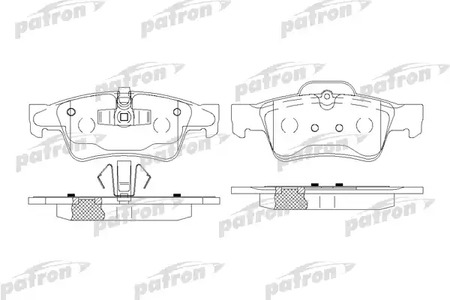 PBP1831 PATRON Тормозные колодки