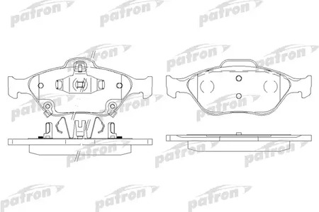 PBP1890 PATRON Тормозные колодки
