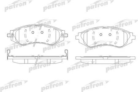 PBP1905 PATRON Тормозные колодки