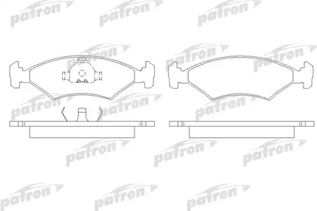 PBP206 PATRON Колодки тормозные дисковые