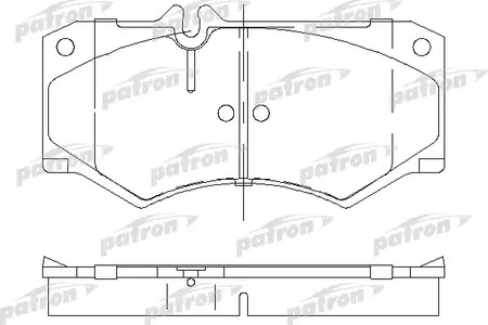 PBP239 PATRON Колодки тормозные дисковые
