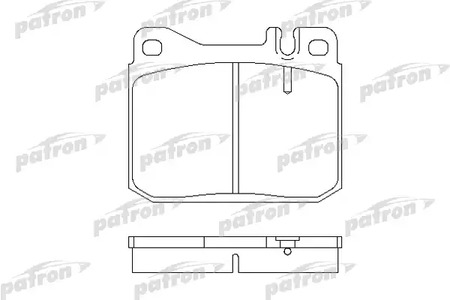 PBP243 PATRON Колодки тормозные дисковые