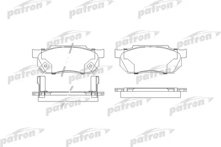 PBP300 PATRON Колодки тормозные дисковые