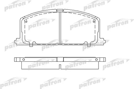 PBP308 PATRON Колодки тормозные дисковые