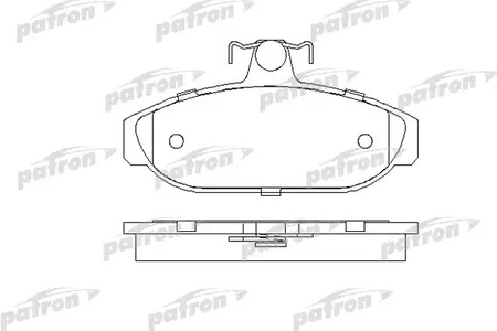 PBP317 PATRON Колодки тормозные дисковые