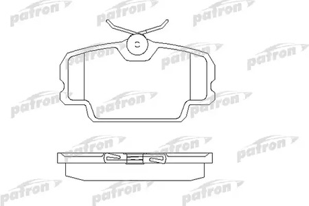 PBP320 PATRON Колодки тормозные дисковые