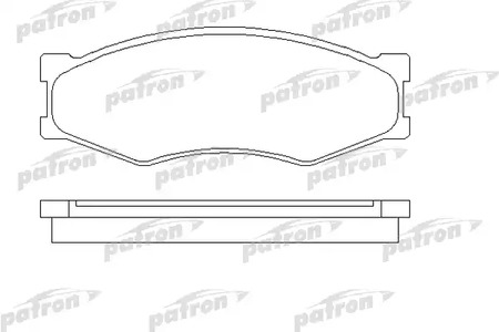 PBP340 PATRON Колодки тормозные дисковые