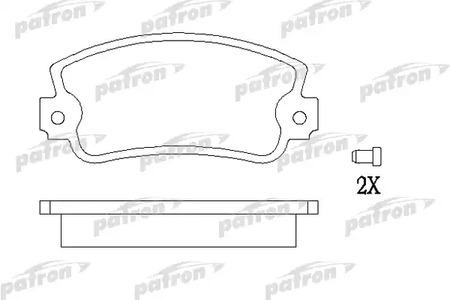 PBP346 PATRON Колодки тормозные дисковые