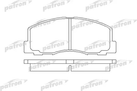 Колодки тормозные дисковые PATRON PBP368