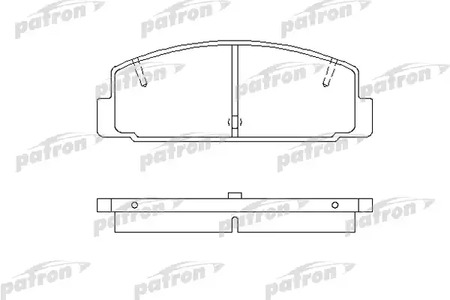 PBP372 PATRON Колодки тормозные дисковые