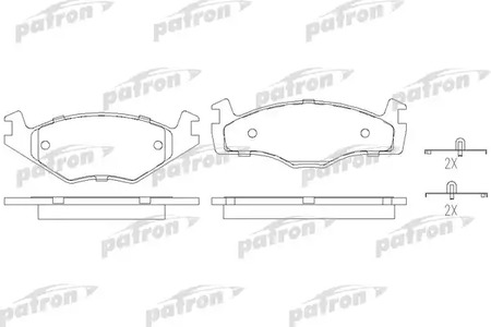 PBP392 PATRON Колодки тормозные дисковые