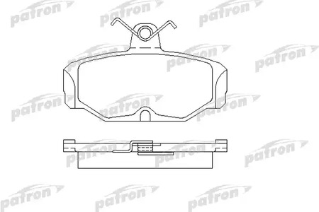 PBP398 PATRON Колодки тормозные дисковые