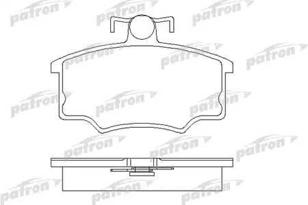 PBP412 PATRON Колодки тормозные дисковые