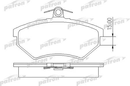 PBP413 PATRON Колодки тормозные дисковые