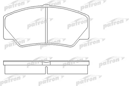 PBP450 PATRON Колодки тормозные дисковые