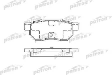 PBP472 PATRON Колодки тормозные дисковые